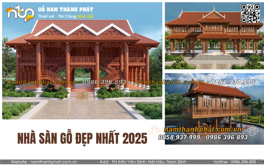 Khám Phá Các Mẫu Nhà Sàn Gỗ Đẹp Nhất 2025: Gợi Ý Cho Một Không Gian Sống Thư Thái, Hoàn Hảo.
