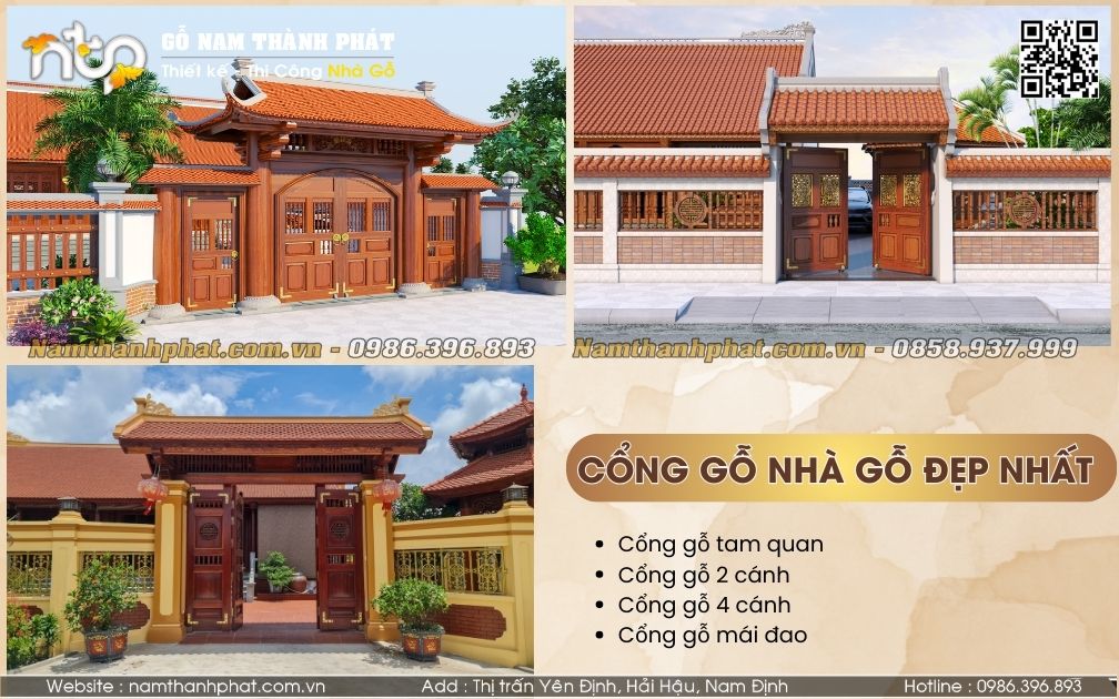 Top 10+ Cổng Gỗ Nhà Gỗ Đẹp Nhất Hiện Nay – Nâng Tầm Giá Trị Ngôi Nhà