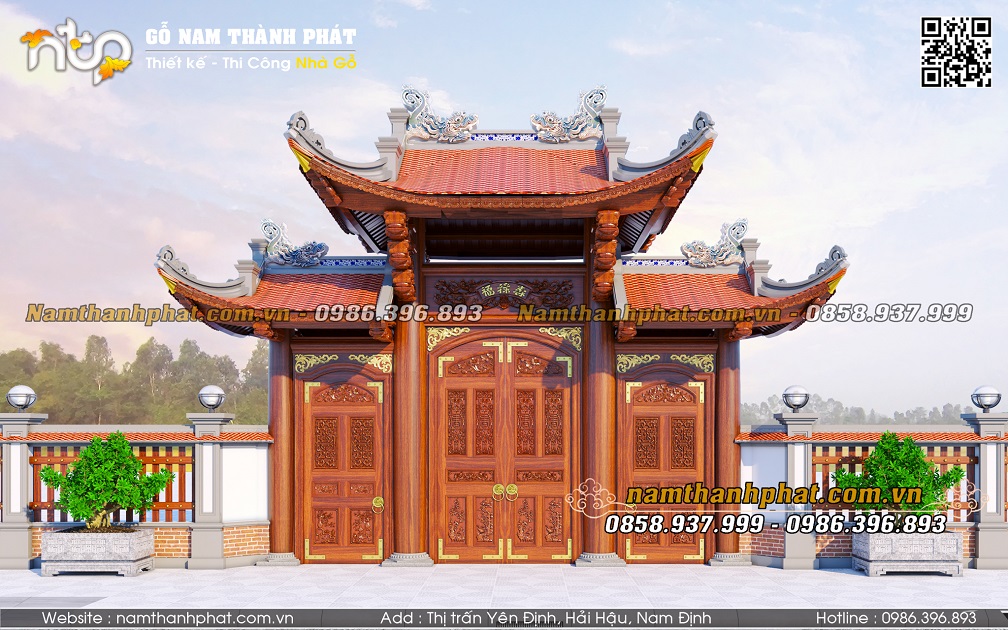 Cổng Tam Quan Gỗ Đẹp Nhất Năm 2025: Nét Văn Hóa Độc Đáo Trong Kiến Trúc Truyền Thống Việt Nam