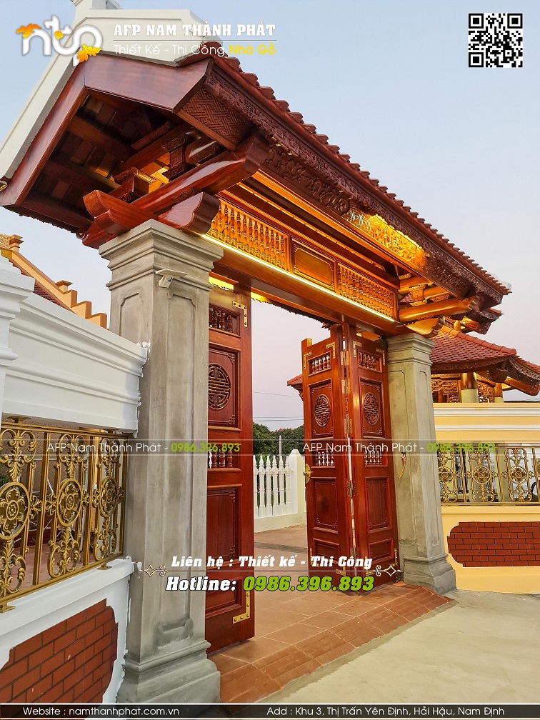 Các Mẫu Cổng Tường Rào Nhà Gỗ Đẹp Không Thể Bỏ Lỡ