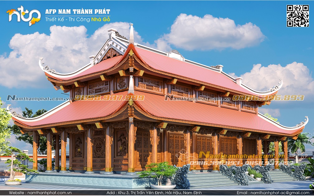 Tổng Hợp 10++ Mẫu Nhà Gỗ Mái Đao Siêu Đẹp Và Uy Nghiêm Cho Các Công Trình Nhà Thờ Họ.
