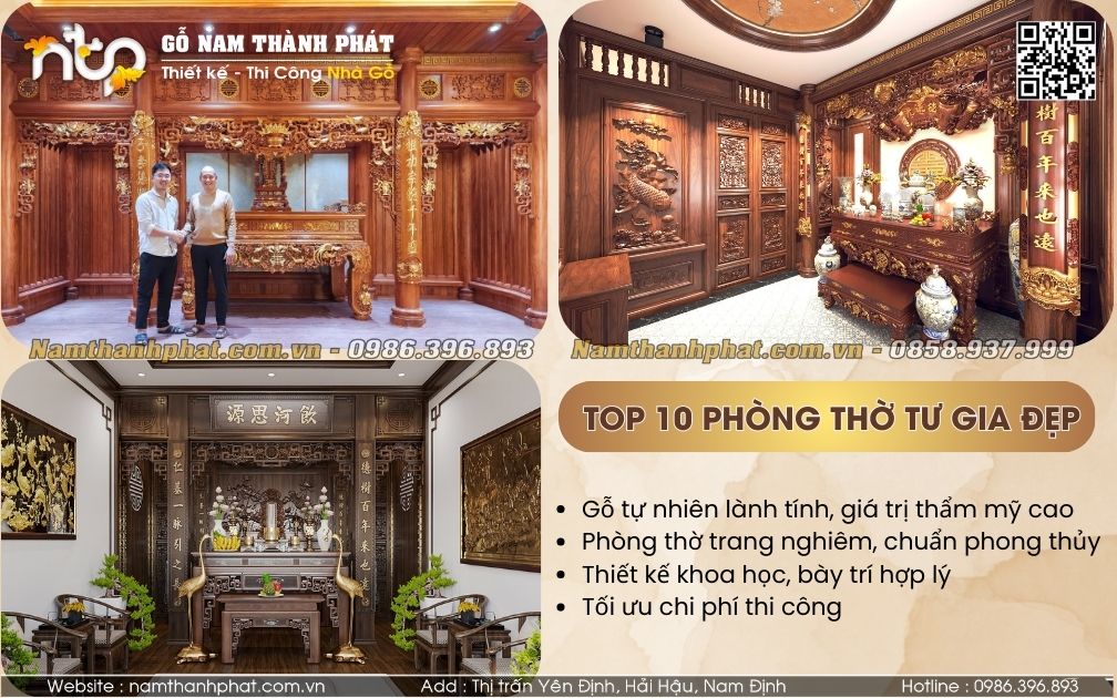 Top 10 Mẫu Phòng Thờ Tư Gia Đẹp, Sang Trọng - Báo Giá Thi Công Chi Tiết 2025