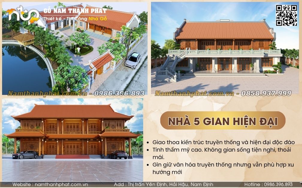 Top 5 Mẫu Nhà 5 Gian Hiện Đại Đẹp Đáng Xây Nhất Năm 2025